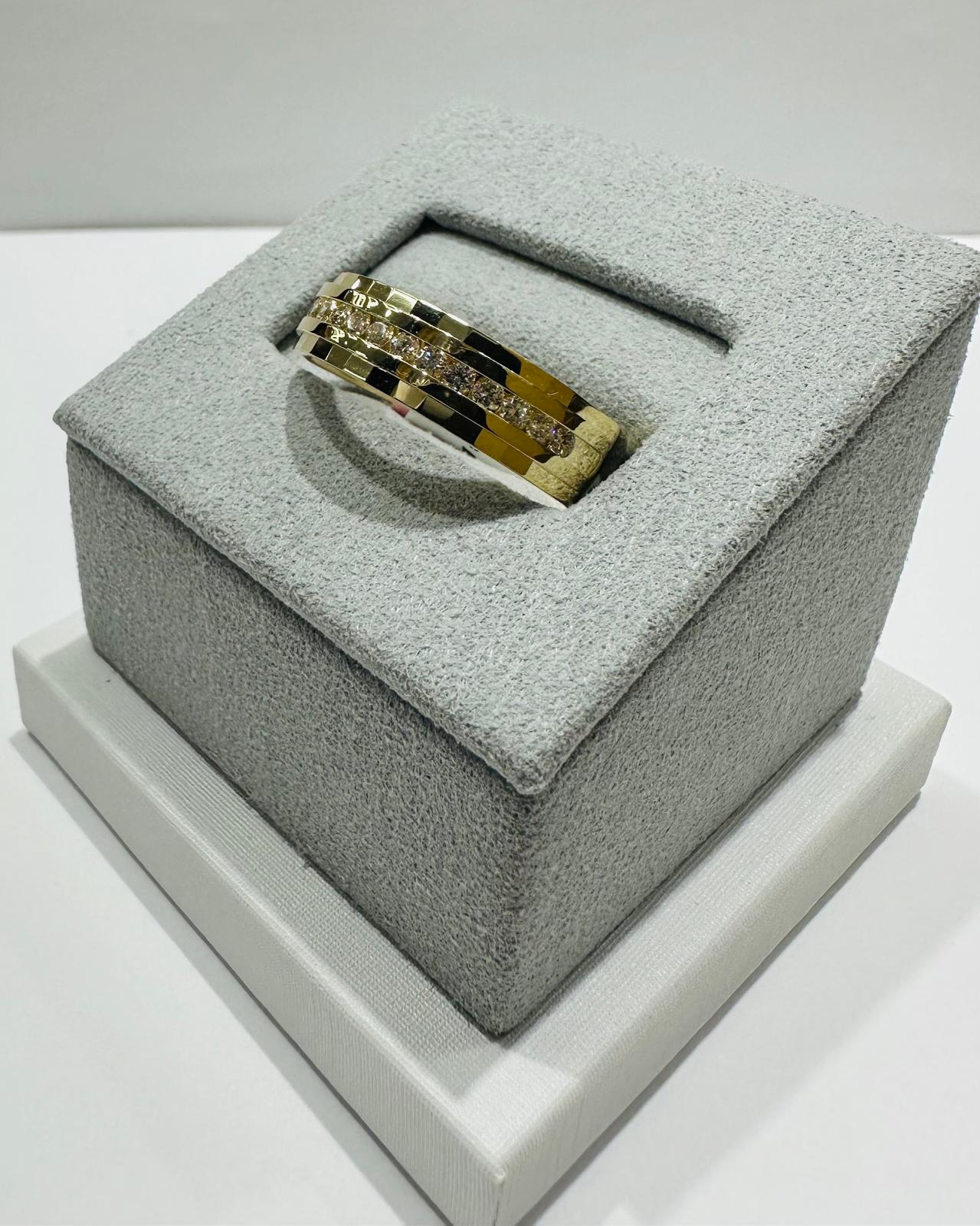 10K GOLD LAB GROWN DIAMOND ROCK RING VS-  0.33CTW