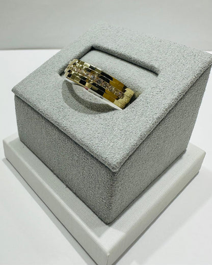 10K GOLD LAB GROWN DIAMOND ROCK RING VS-  0.33CTW