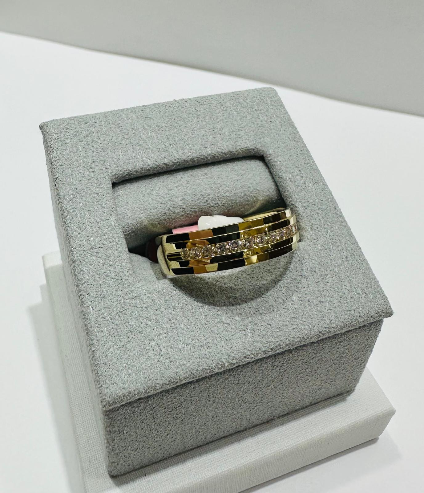 10K GOLD LAB GROWN DIAMOND ROCK RING VS-  0.33CTW