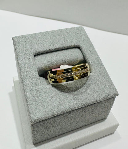 10K GOLD LAB GROWN DIAMOND ROCK RING VS-  0.33CTW