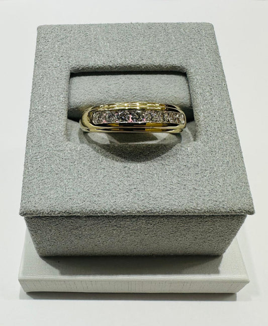 14K GOLD LAB GROWN DIAMOND ROCK RING VS-  0.50CTW