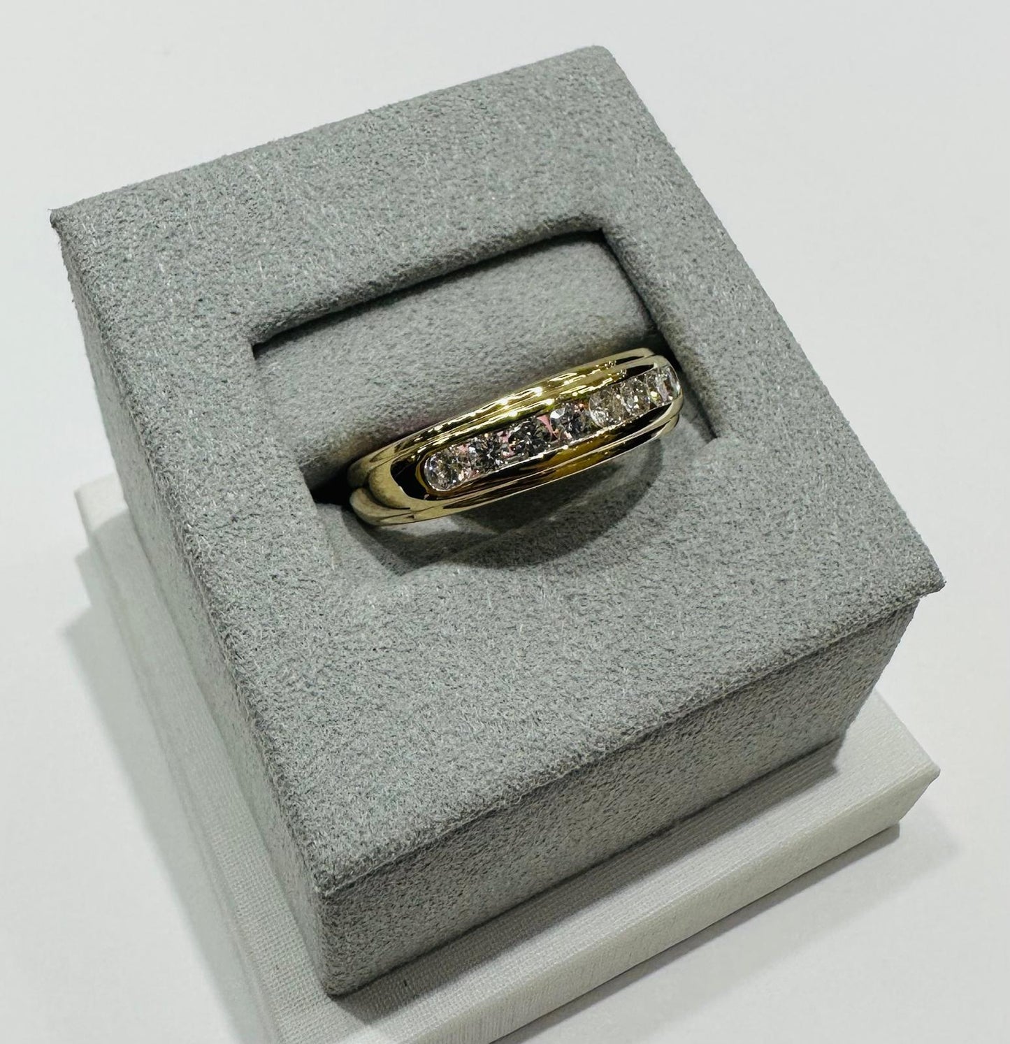 14K GOLD LAB GROWN DIAMOND ROCK RING VS-  0.50CTW