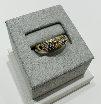 14K GOLD LAB GROWN DIAMOND ROCK RING VS-  0.50CTW