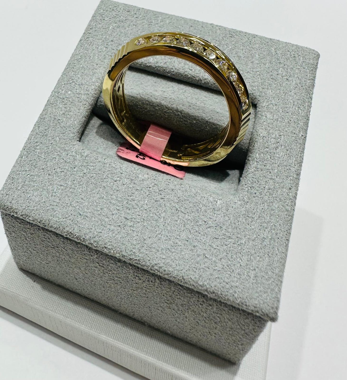 14K GOLD LAB GROWN DIAMOND ROCK RING VS-  0.75CTW