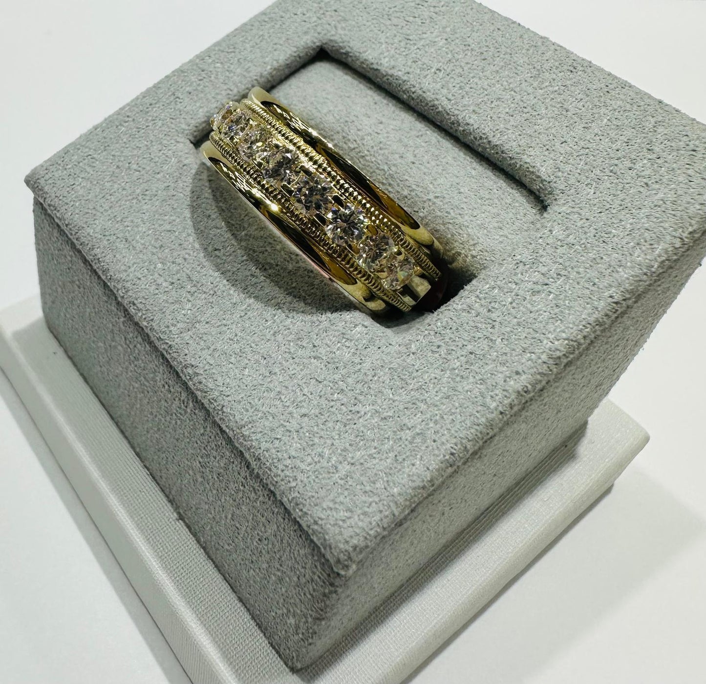 10K GOLD LAB GROWN DIAMOND ROCK RING VS-  1.45CTW