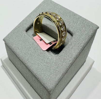 10K GOLD LAB GROWN DIAMOND ROCK RING VS-  1.45CTW