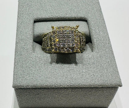 10K GOLD LAB GROWN DIAMOND ROCK RING VS-  1.58CTW