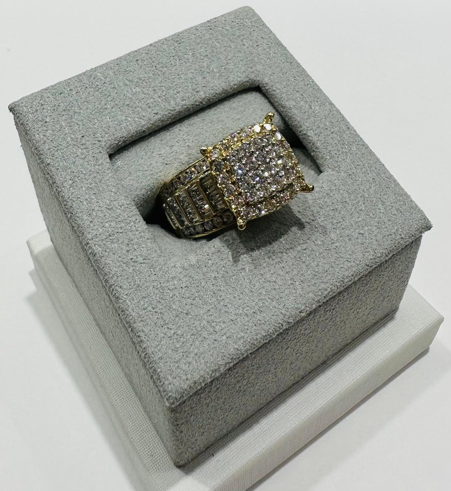 10K GOLD LAB GROWN DIAMOND ROCK RING VS-  1.58CTW