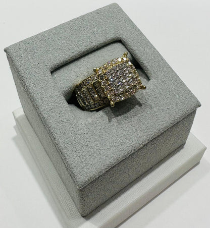 10K GOLD LAB GROWN DIAMOND ROCK RING VS-  1.58CTW