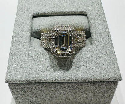 14K GOLD LAB GROWN DIAMOND RING VS-  3.47TC/CT2.03