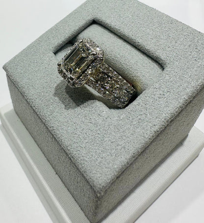 14K GOLD LAB GROWN DIAMOND RING VS-  3.47TC/CT2.03
