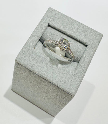 14K GOLD LAB GROWN DIAMOND RING VS-  1.38CT   2.91gm
