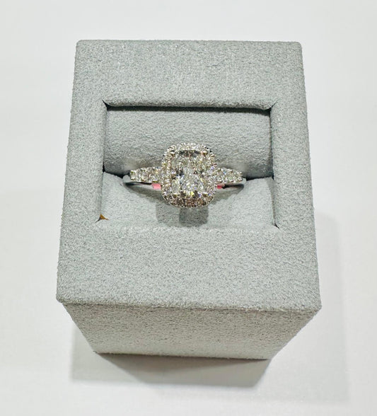 14K GOLD LAB GROWN DIAMOND RING VS-  1.57TC/CT1.04
