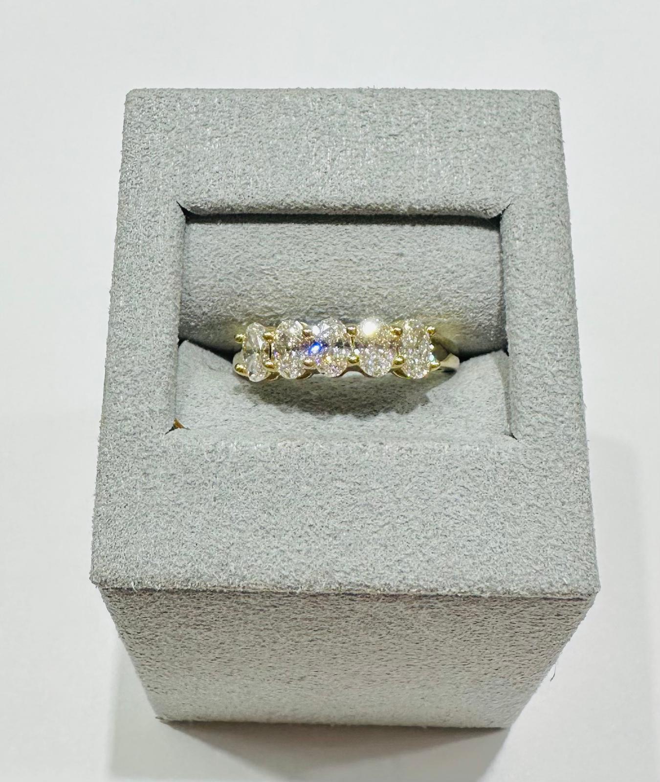 14K GOLD LAB GROWN DIAMOND RING VS-  0.98CTTW