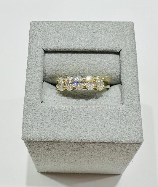 14K GOLD LAB GROWN DIAMOND RING VS-  0.98CTTW