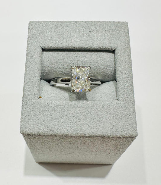 14K GOLD LAB GROWN DIAMOND RING VS-  2.00CT