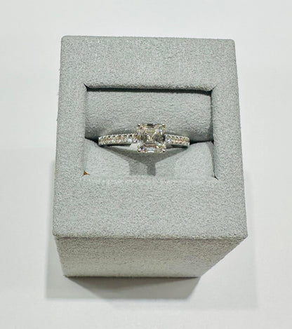 14K GOLD LAB GROWN DIAMOND RING VS-  1.44CT    2.47gm