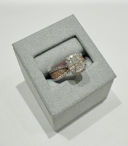 14K GOLD LAB GROWN DIAMOND RING VS-  1.80TC/CT1.00