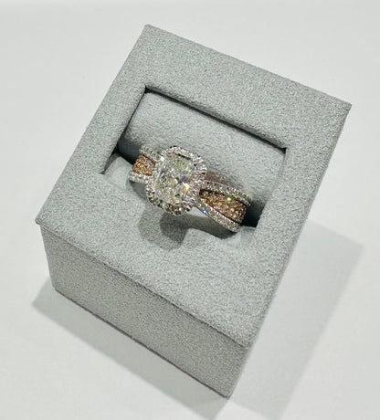 14K GOLD LAB GROWN DIAMOND RING VS-  1.80TC/CT1.00