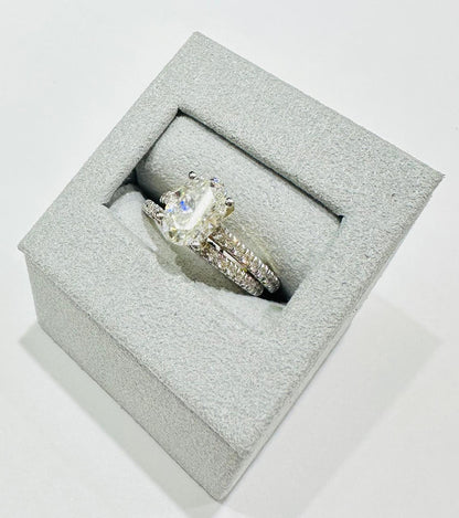 14K GOLD LAB GROWN DIAMOND RING VS-  2.50CT/2.00OVL