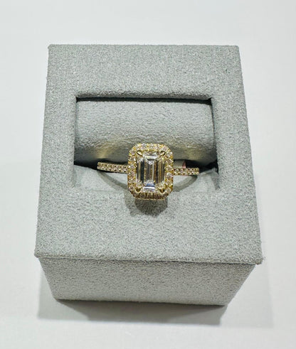 14K GOLD LAB GROWN DIAMOND RING VS-  1.25TC/CT1.00
