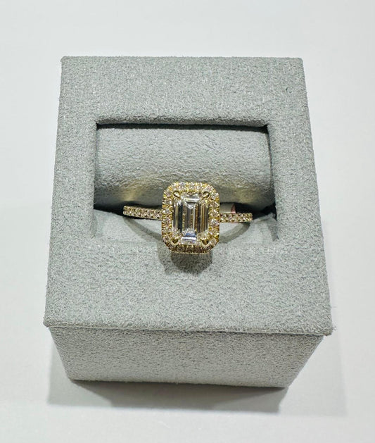 14K GOLD LAB GROWN DIAMOND RING VS-  1.25TC/CT1.00