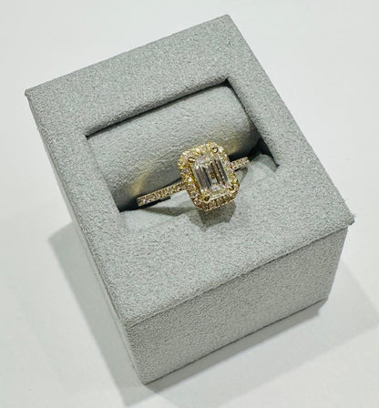 14K GOLD LAB GROWN DIAMOND RING VS-  1.25TC/CT1.00