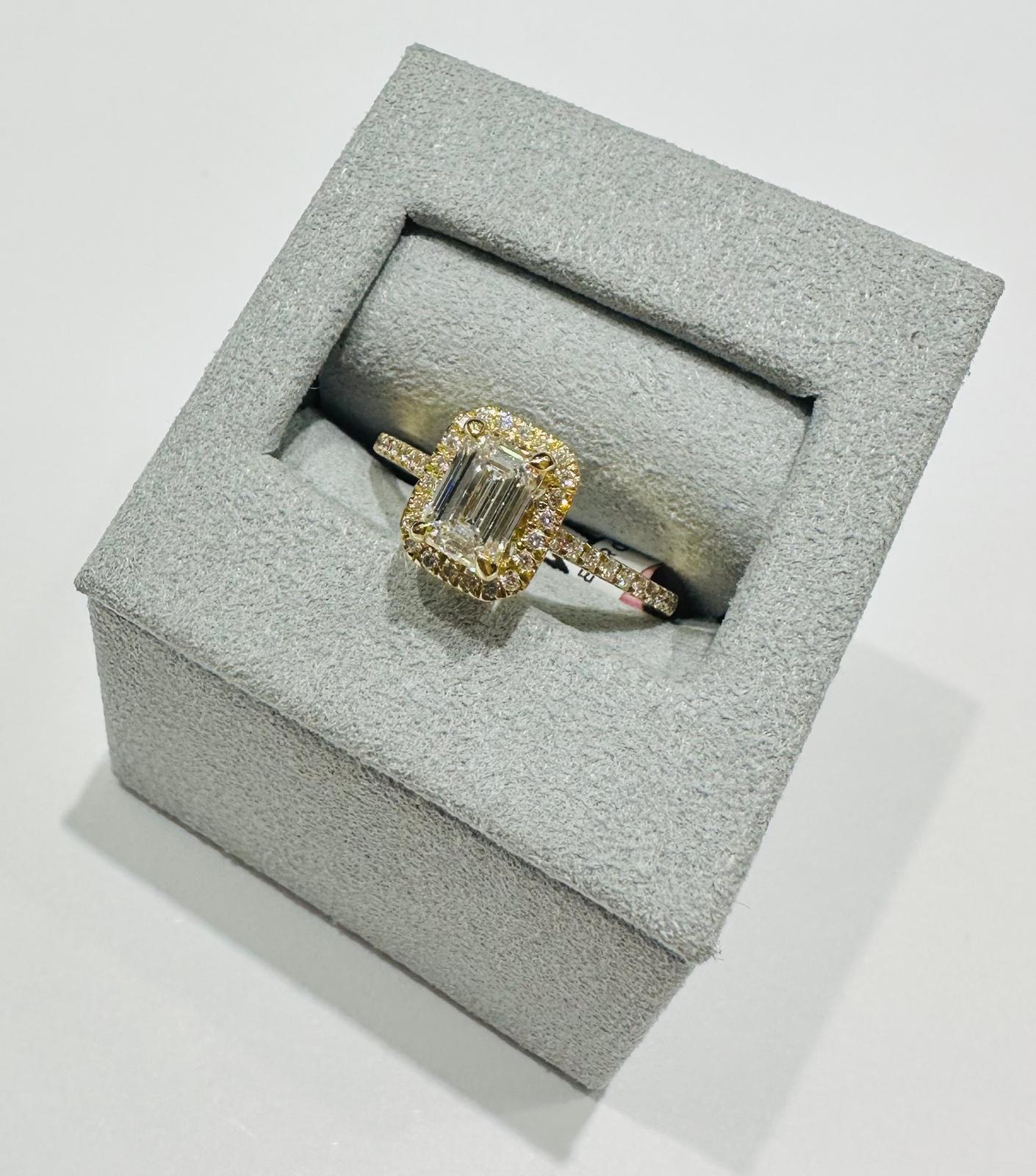 14K GOLD LAB GROWN DIAMOND RING VS-  1.25TC/CT1.00
