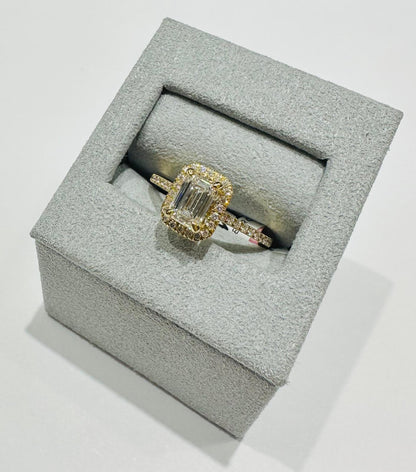 14K GOLD LAB GROWN DIAMOND RING VS-  1.25TC/CT1.00