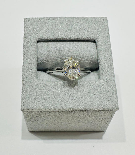 14K GOLD LAB GROWN DIAMOND RING VS-  1.50CT