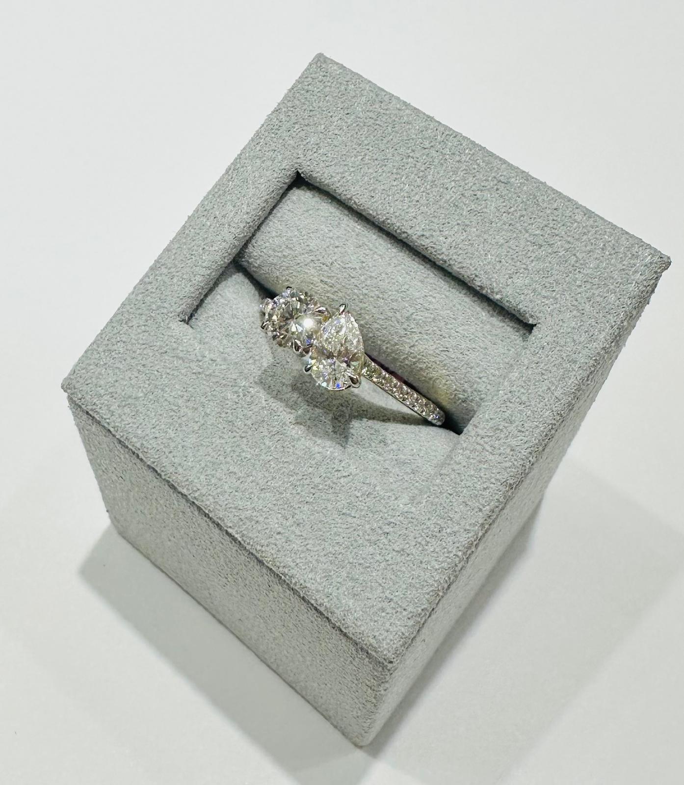 14K GOLD LAB GROWN DIAMOND RNG VS- 1.15CT