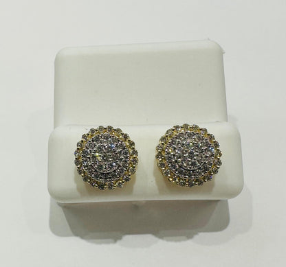 10K GOLD LAB GROWN DIAMOND EARRINGS VS- 1.00CTW