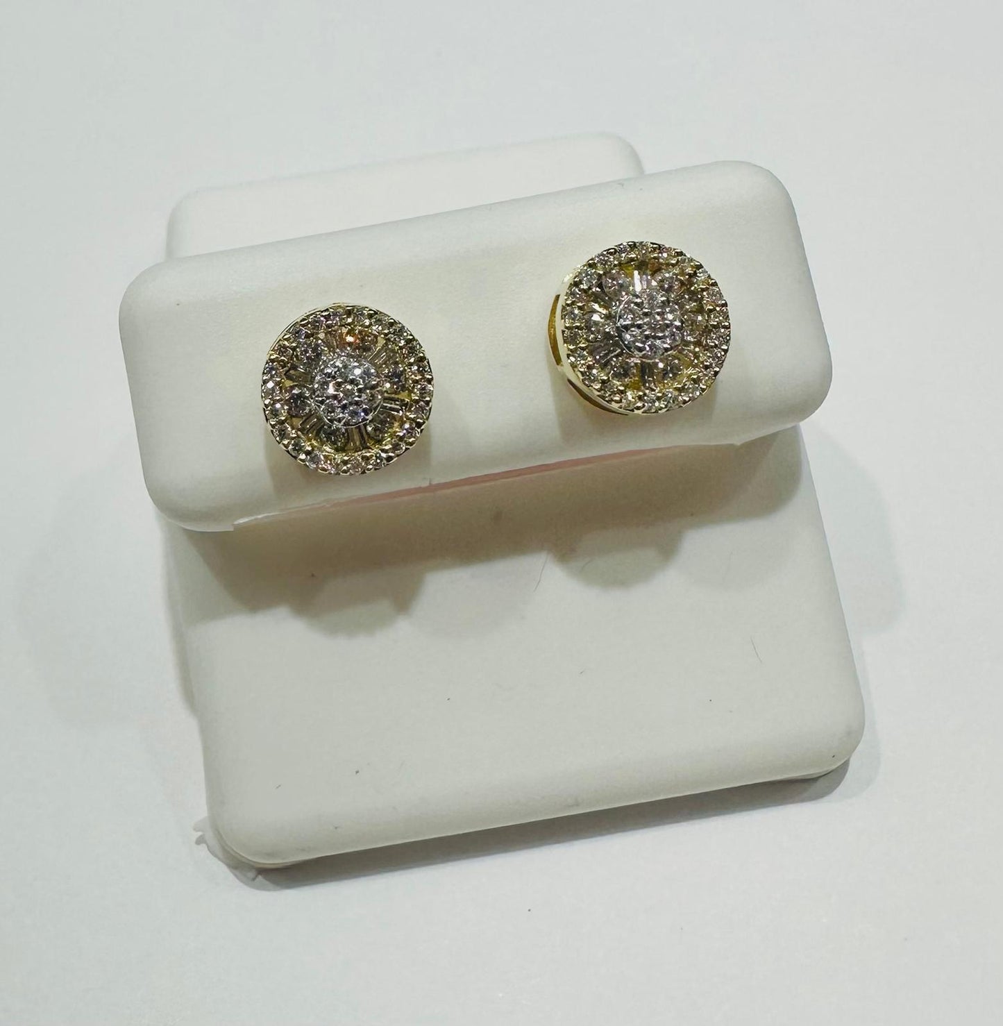 10K GOLD LAB GROWN DIAMOND EARRINGS VS- 0.5CTW