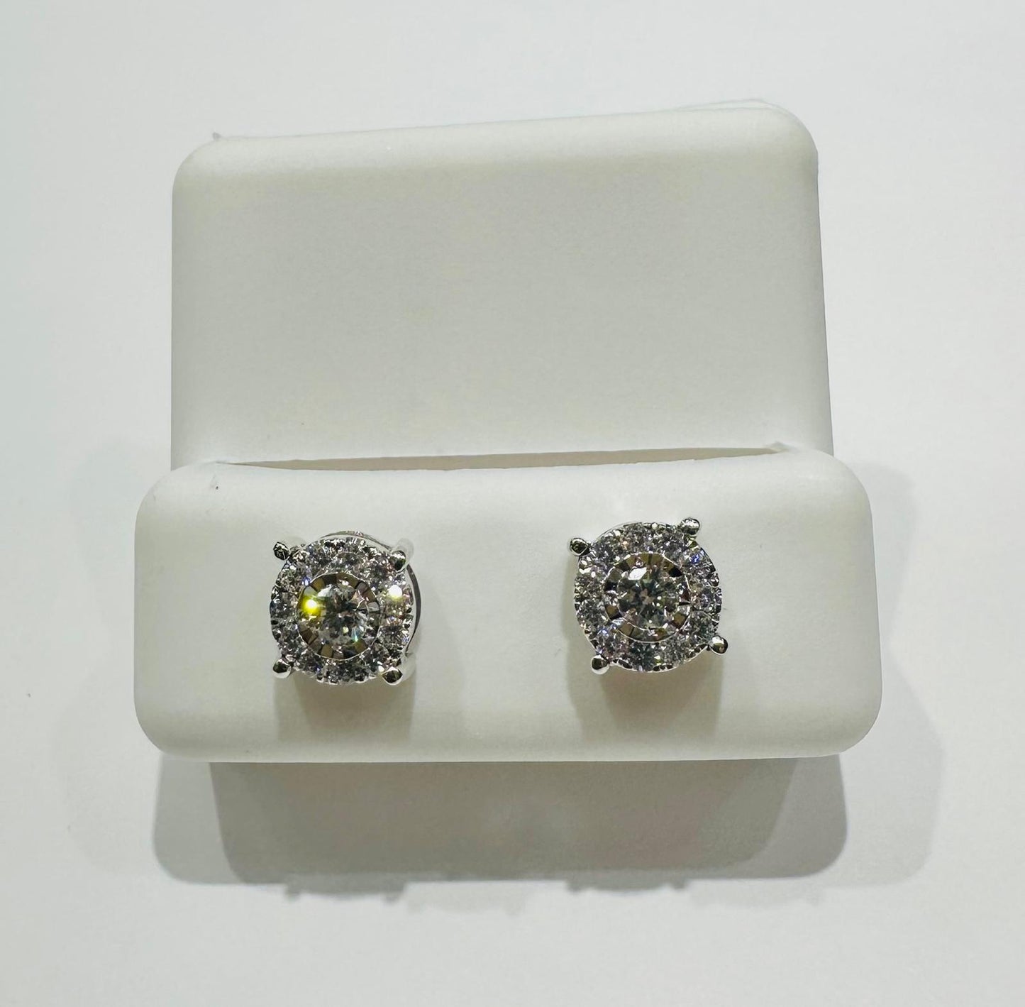 10K GOLD LAB GROWN DIAMOND EARRINGS VS- 0.54CTW