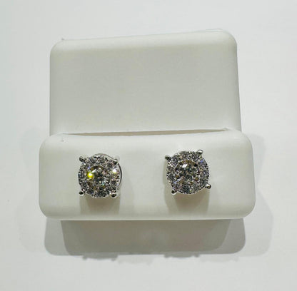 10K GOLD LAB GROWN DIAMOND EARRINGS VS- 0.54CTW