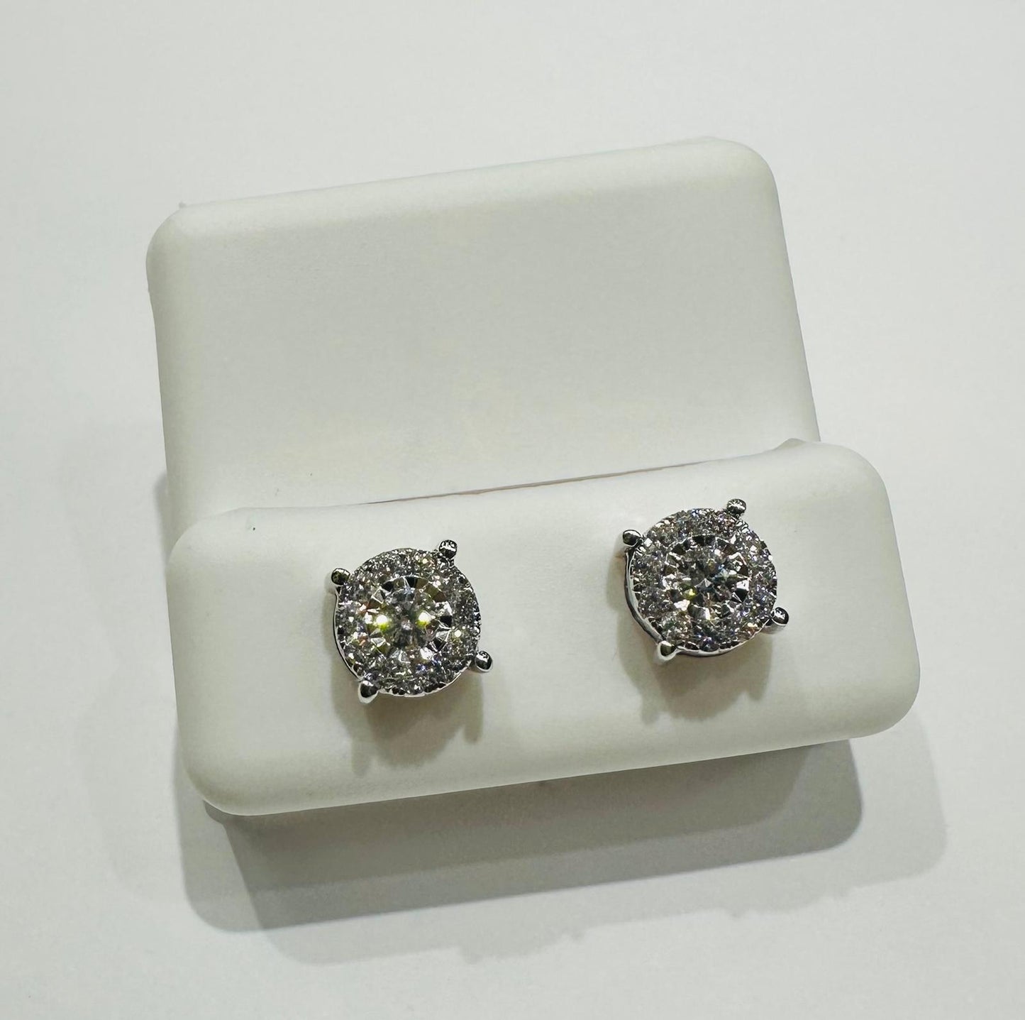 10K GOLD LAB GROWN DIAMOND EARRINGS VS- 0.54CTW
