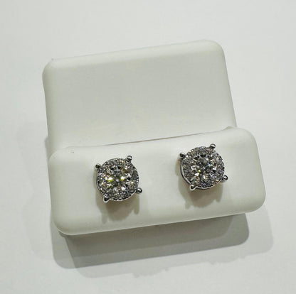 10K GOLD LAB GROWN DIAMOND EARRINGS VS- 0.54CTW