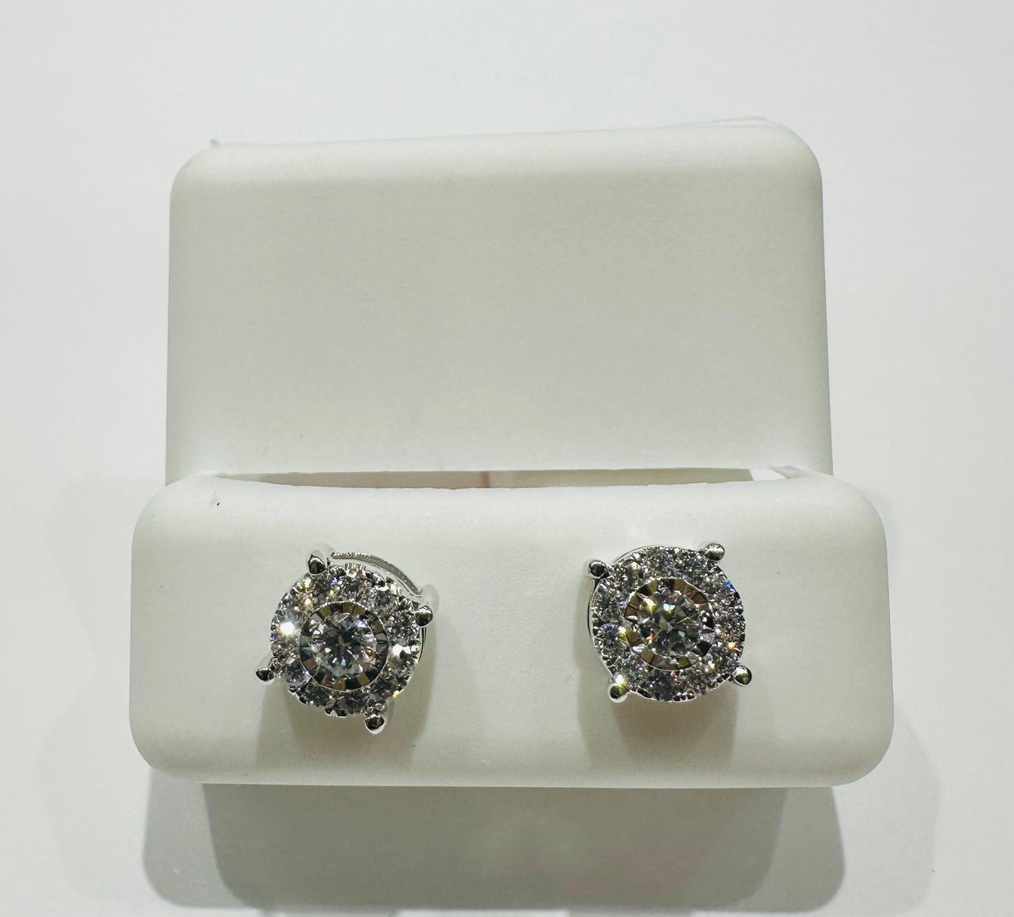 10K GOLD LAB GROWN DIAMOND EARRINGS VS- 0.54CTW