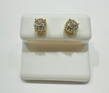 10K GOLD LAB GROWN DIAMOND EARRINGS VS- 0.34CTW