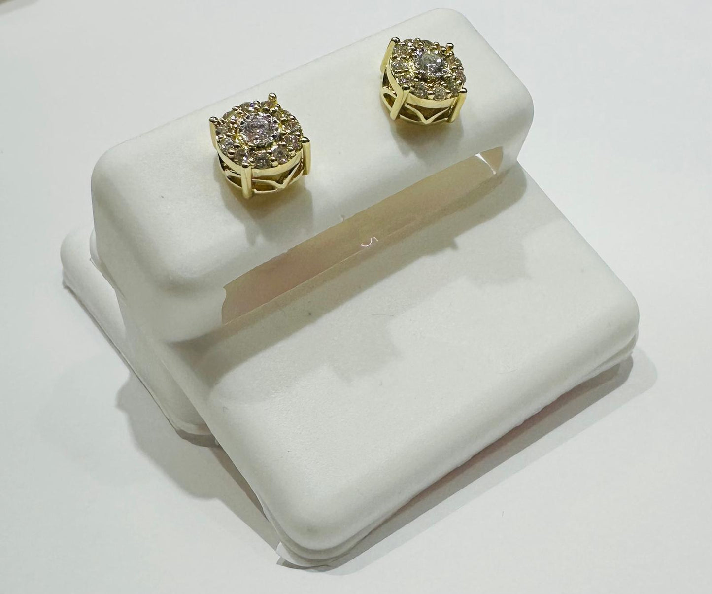 10K GOLD LAB GROWN DIAMOND EARRINGS VS- 0.34CTW