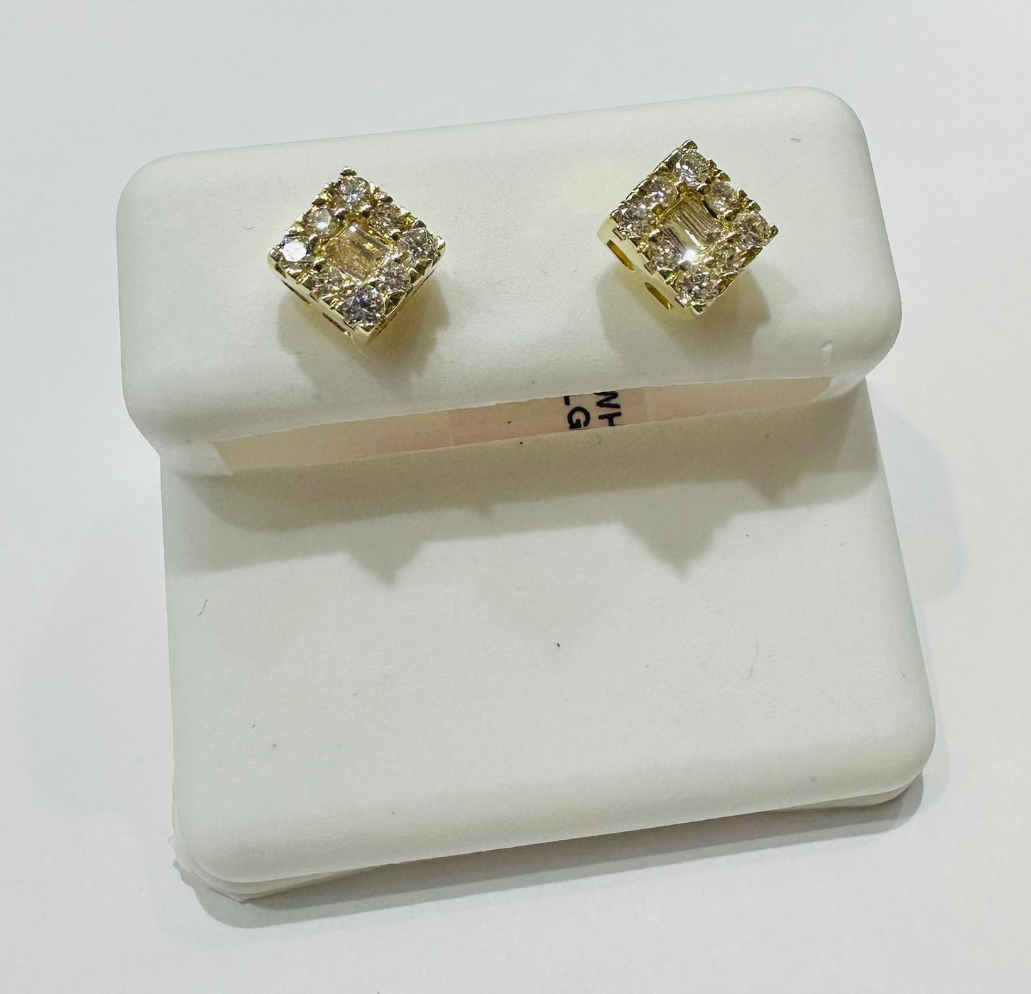 10K GOLD LAB GROWN DIAMOND EARRINGS VS- 0.44CTW