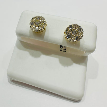 10K GOLD LAB GROWN DIAMOND EARRINGS VS- 0.72CTW