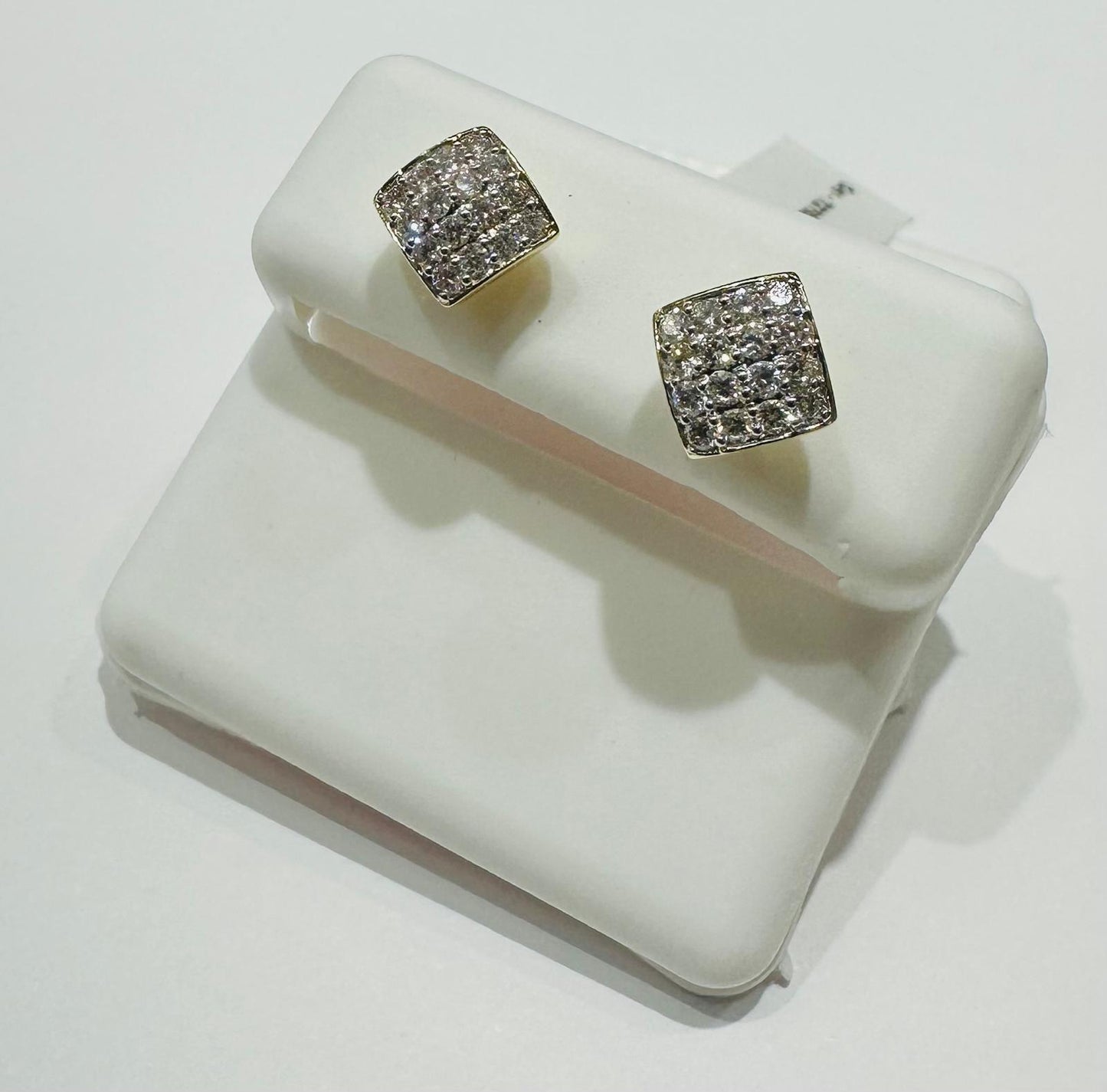 10K GOLD LAB GROWN DIAMOND EARRINGS VS- 0.48CTW