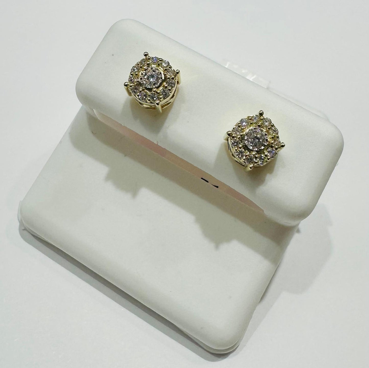 10K GOLD LAB GROWN DIAMOND EARRINGS VS- 0.34CTW