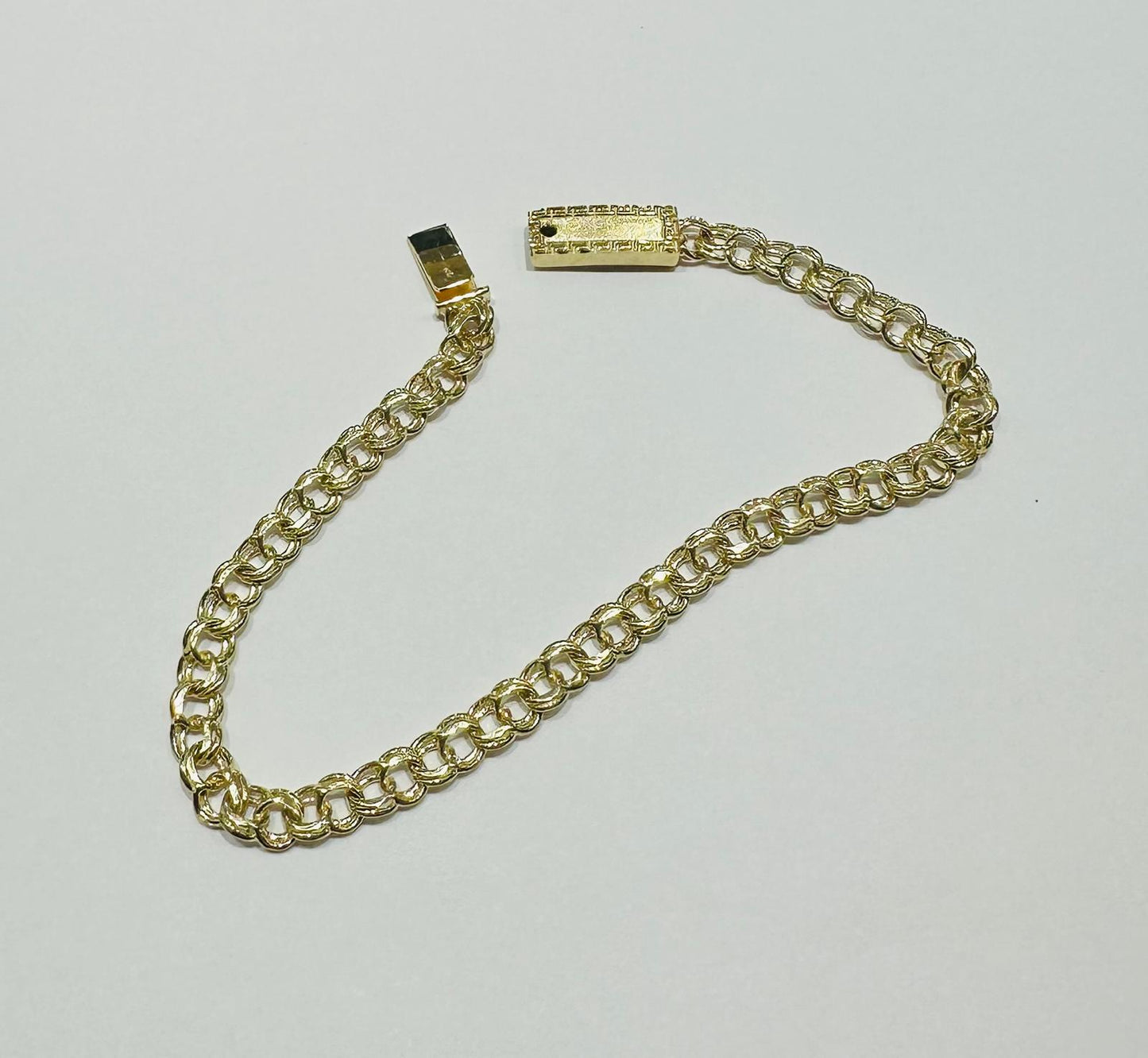 10K GOLD CHINO LINK BRACELET- WEIGHT: 6.7gm  7.5"  4.55mm