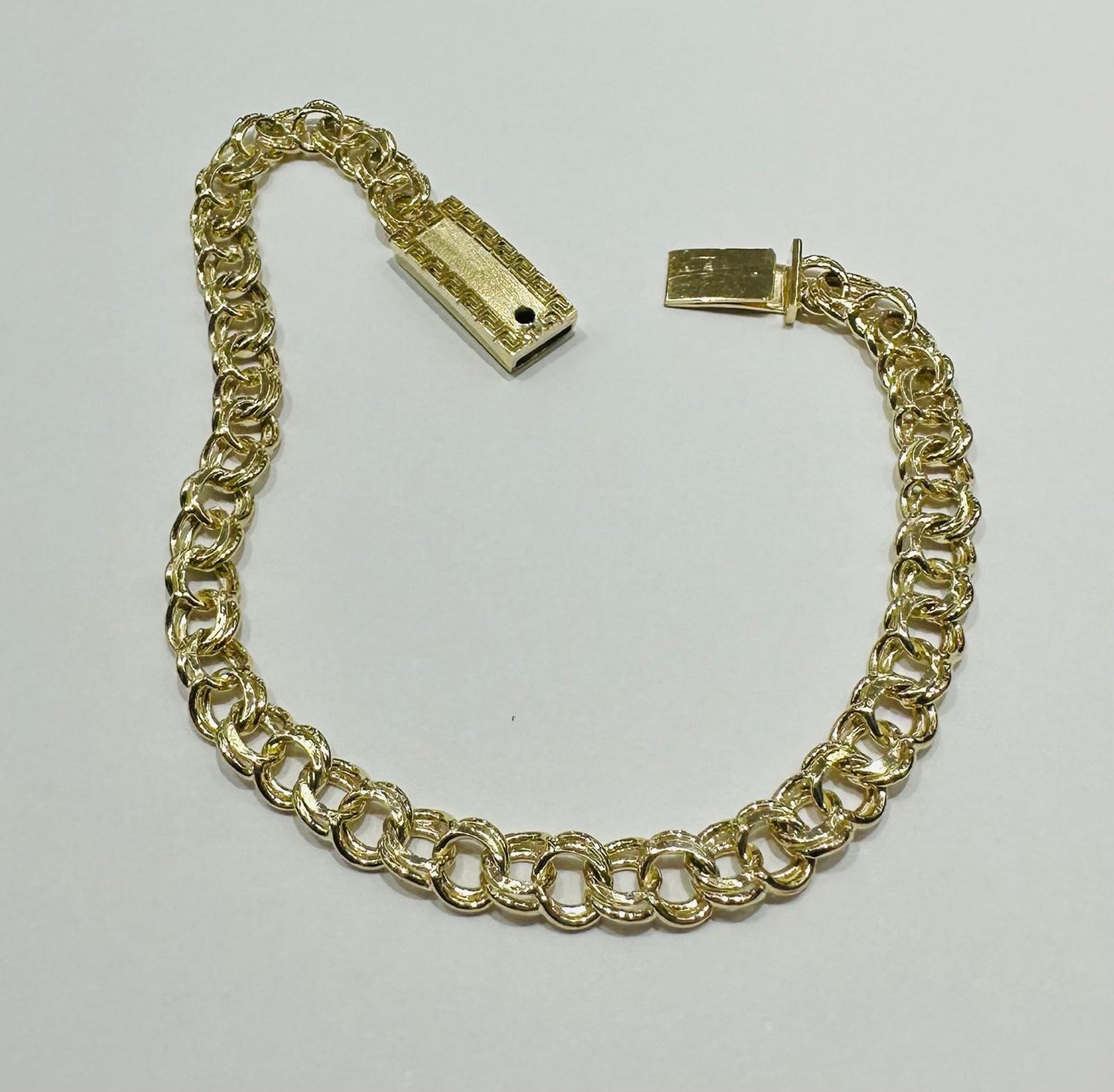 10K GOLD CHINO LINK BRACELET- WEIGHT: 9.0gm   7.5"   5.40mm