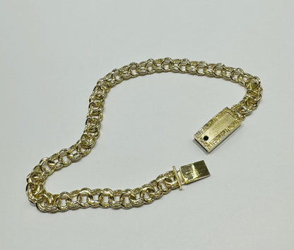 10K GOLD CHINO LINK BRACELET- WEIGHT: 9.0gm   7.5"   5.40mm