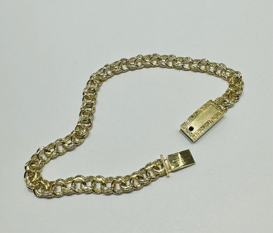 10K GOLD CHINO LINK BRACELET- WEIGHT: 9.0gm   7.5"   5.40mm