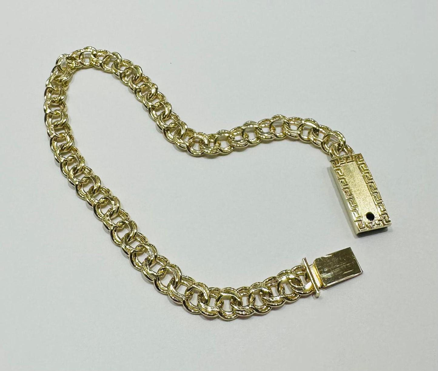 10K GOLD CHINO LINK BRACELET- WEIGHT: 9.0gm   7.5"   5.40mm