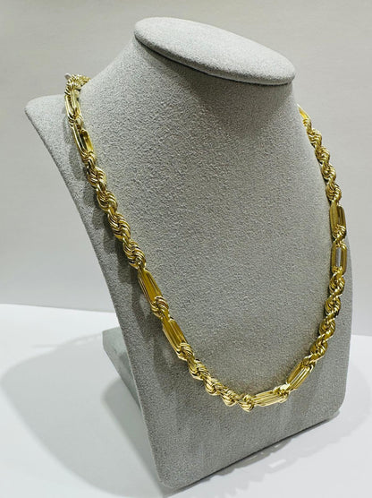 10K SOLID GOLD MILANO ROPE CHAIN- WEIGHT:  38.6gm  20"  4.60mm